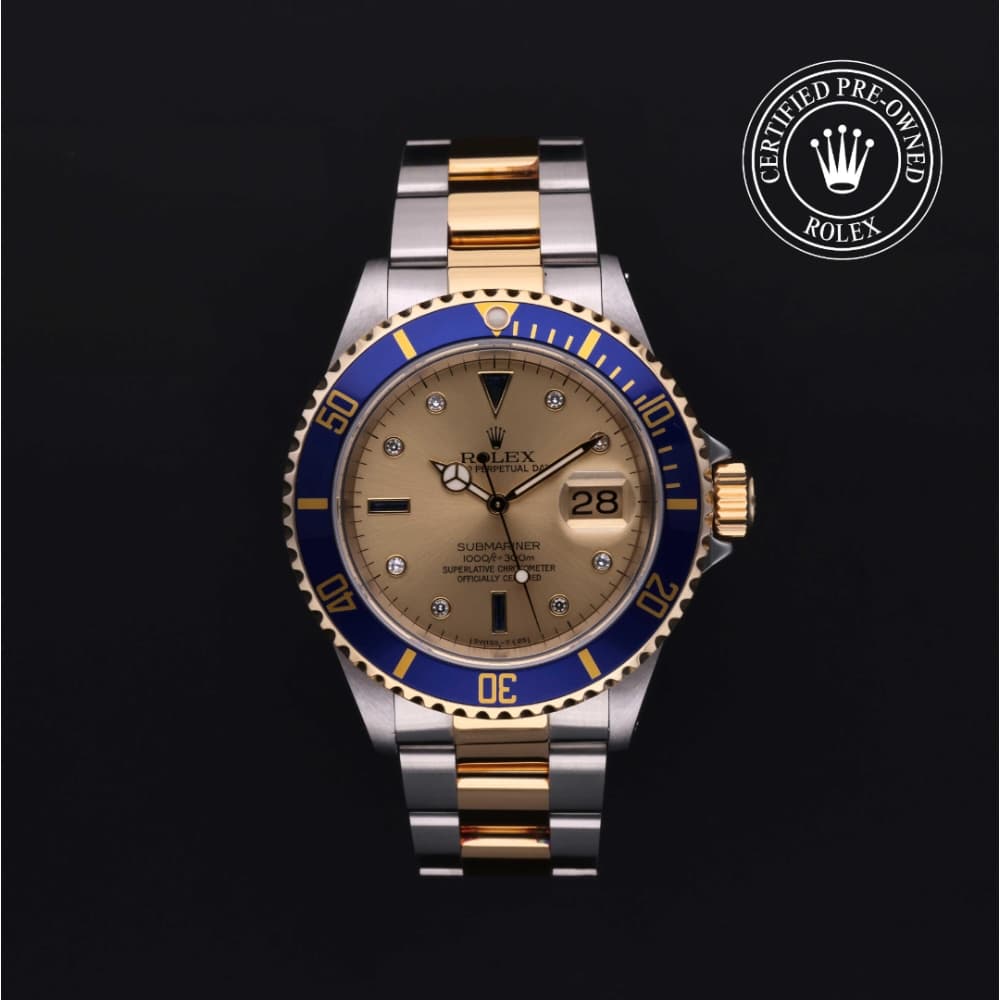 Rolex Rolex Certified Pre-Owned Submariner 1992, 40 mm, Rolesor 18 Carat Yellow