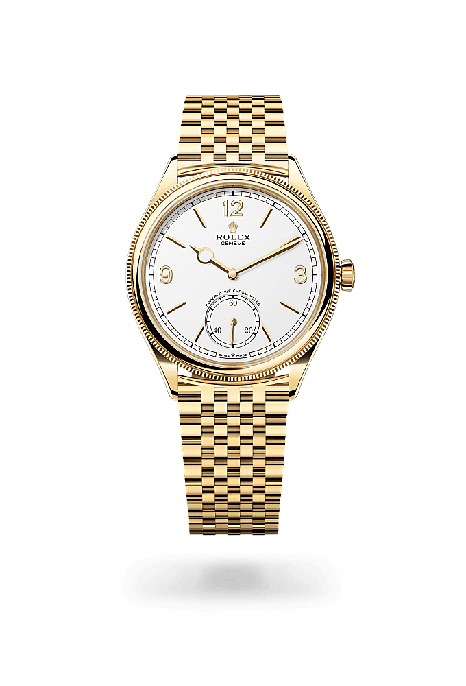 Rolex 1908 39 mm 18 kt yellow gold (intense white dial) photo 1