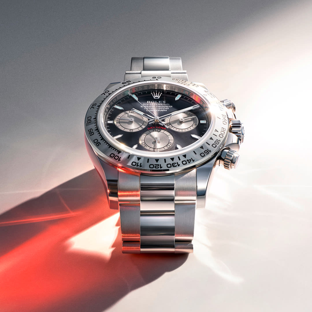Rolex Cosmograph Daytona 40 mm white gold (bright black and steel dial) photo 1