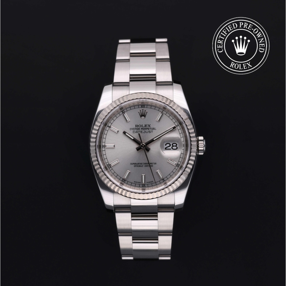 Rolex Rolex Certified Pre-Owned Datejust 2014, 36 mm, Rolesor 18 Carat White photo 1